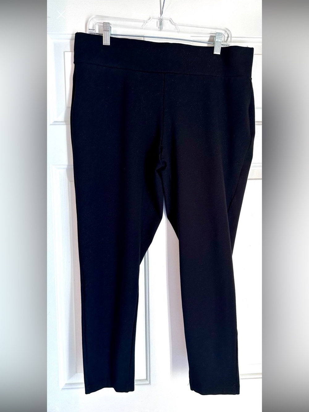Nue Option Shimmer Black Crop Pants – Size XL - Picture 3 of 6